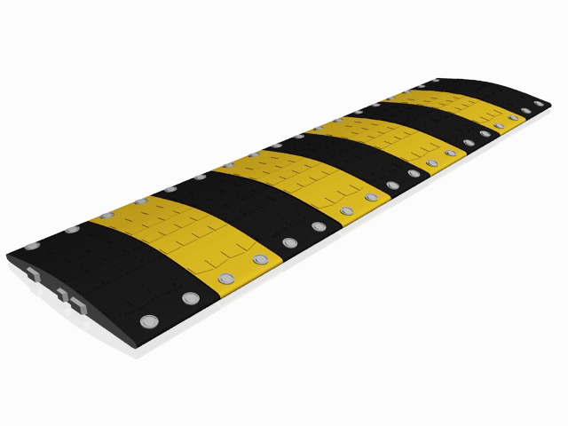 Metal speed bump 3d model download — 3D model download