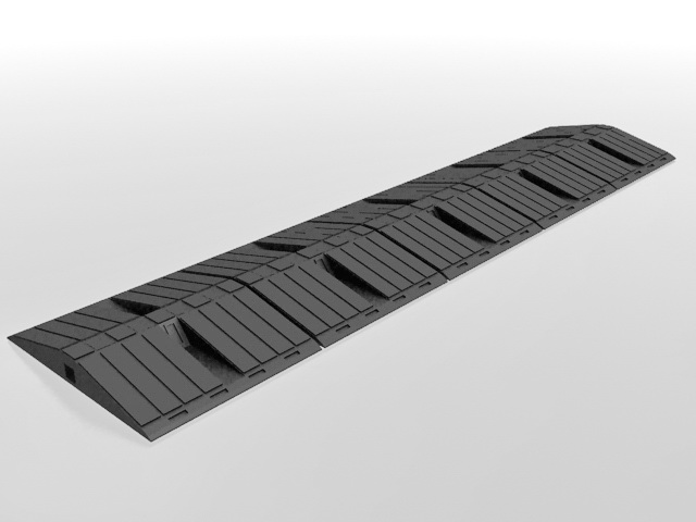 Rubber speed bump 3d model download — 3D model download
