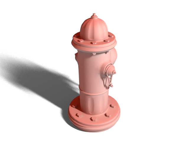 Red fire hydrant 3d model download — 3D model download