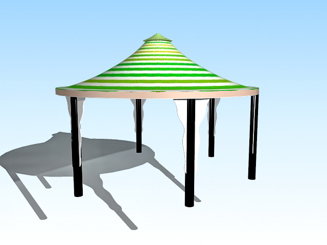 Garden gazebo canopy 3d model download — 3D model download