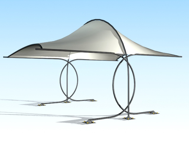 Outdoor shade canopy 3d model download — 3D model download