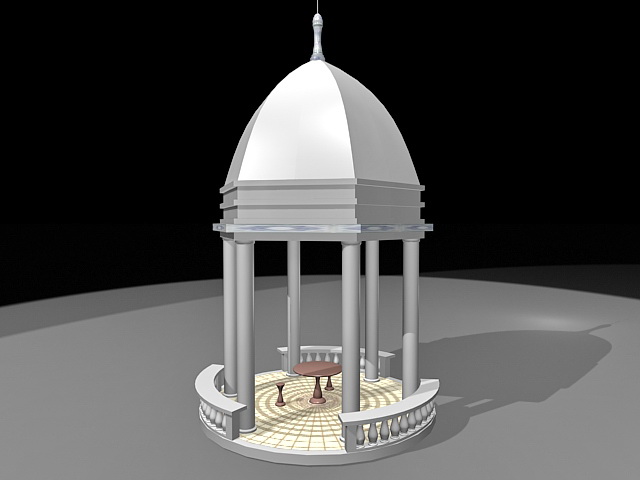 Ornamental gazebo 3d model download — 3D model download
