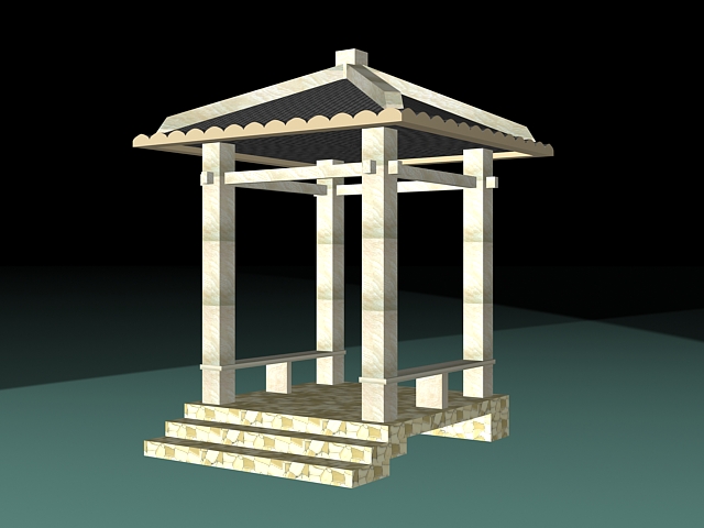 Decorative gazebo 3d model download — 3D model download