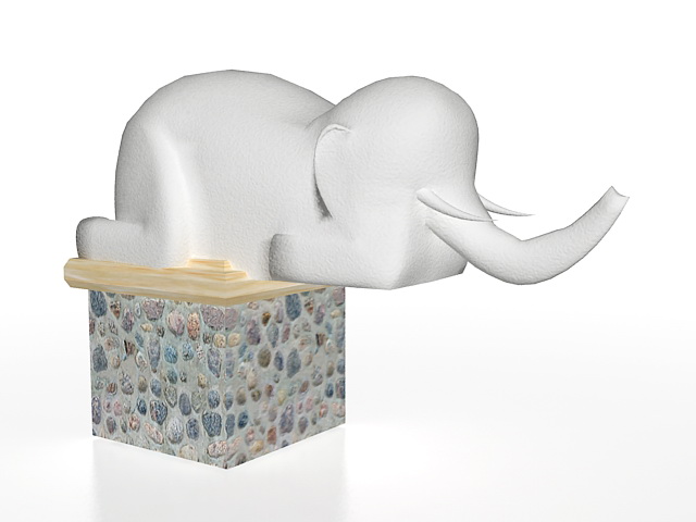 Elephant garden statue 3d model download — 3D model download