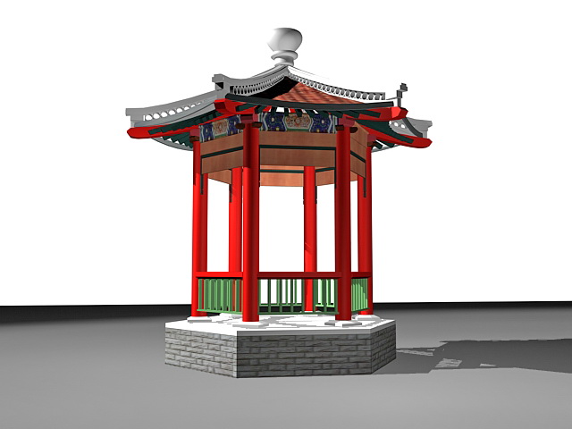 Chinese pavilion 3d model download — 3D model download