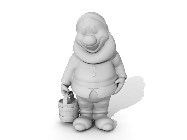 Garden gnome statue 3d model download — 3D model download