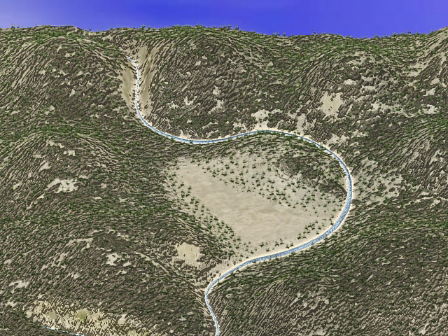 Hills & river 3d model download — 3D model download