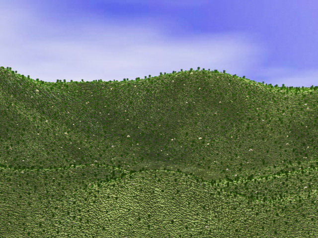 Hill and valley landforms 3d model download — 3D model download