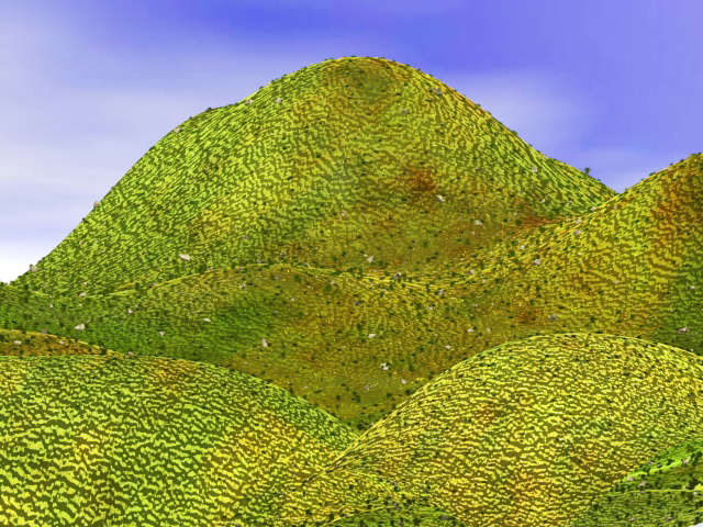 Landforms hills mountains 3d model download — 3D model download