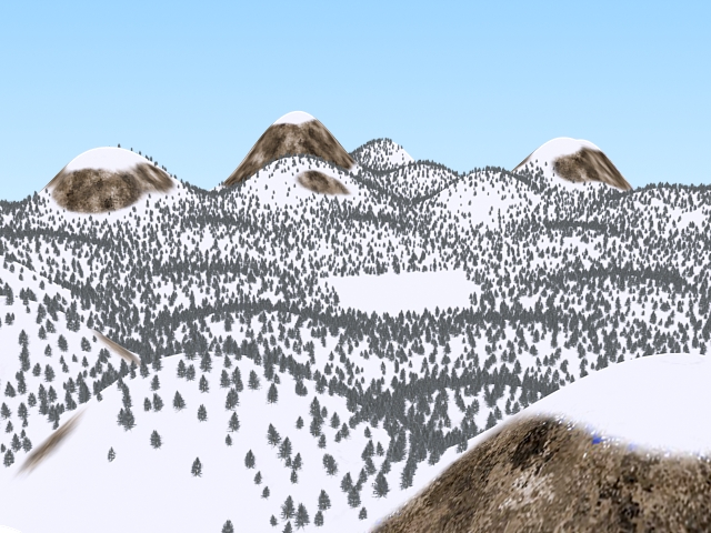 Snow covered hill 3d model download — 3D model download