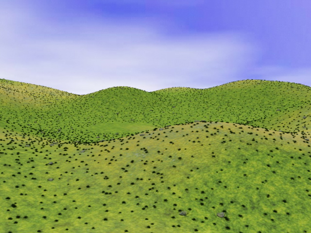 Grass hills 3d model download — 3D model download