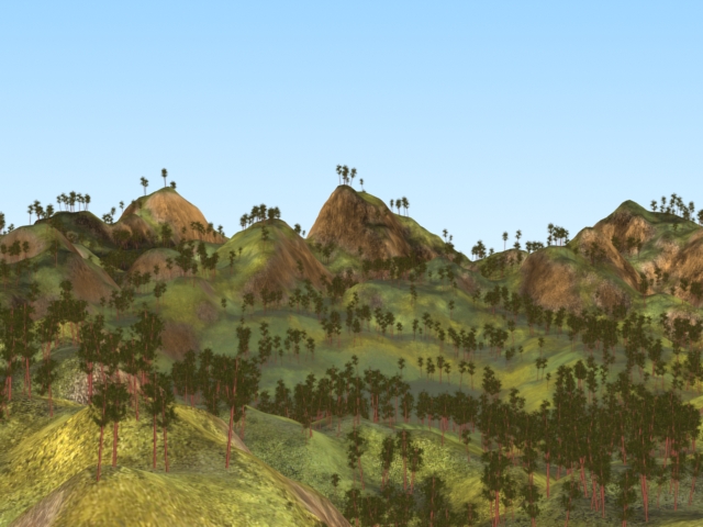 Pine tree hill 3d model download — 3D model download