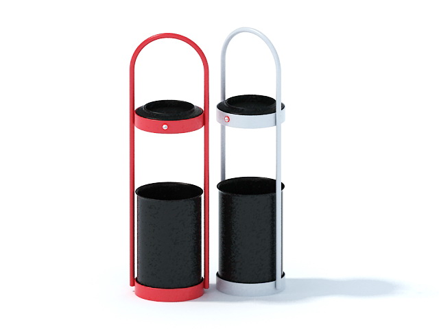 Street waste bins 3d model download — 3D model download