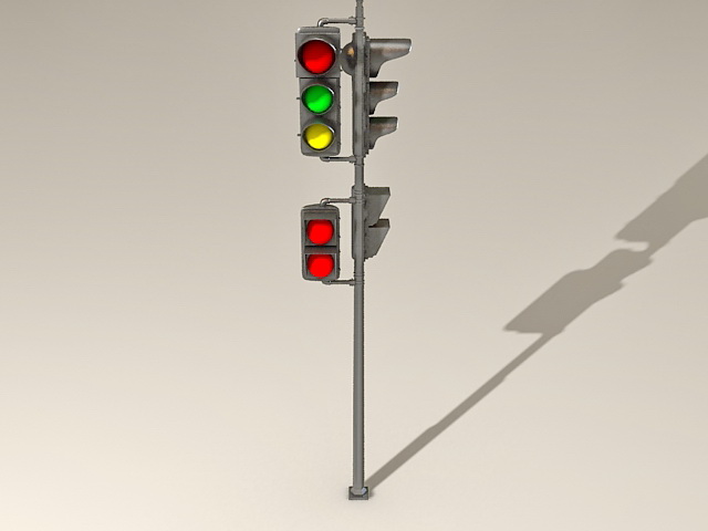 Street Traffic Lights 3d model download — 3D model download