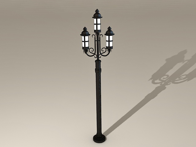 Old-Fashioned Street Lamps 3d model download — 3D model download