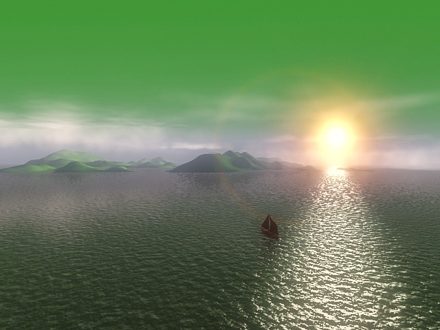 Sea Sunset Scenes 3d model download — 3D model download