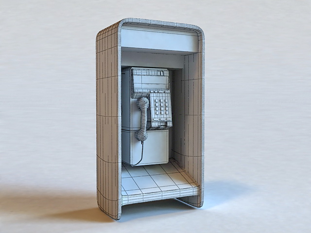 Public Call Box 3d model download — 3D model download