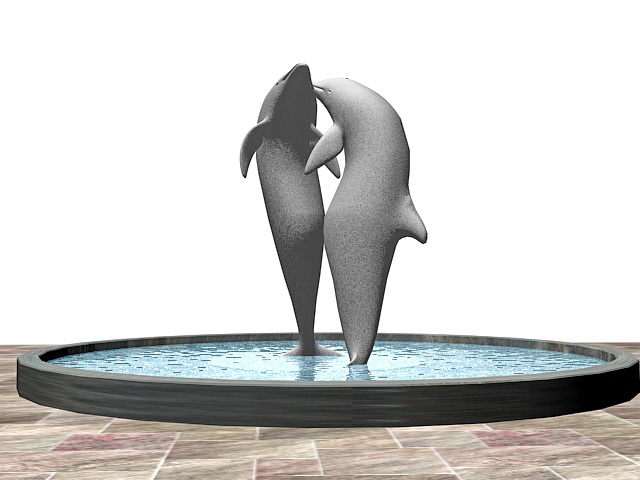 Dolphin Fountain 3d model download — 3D model download