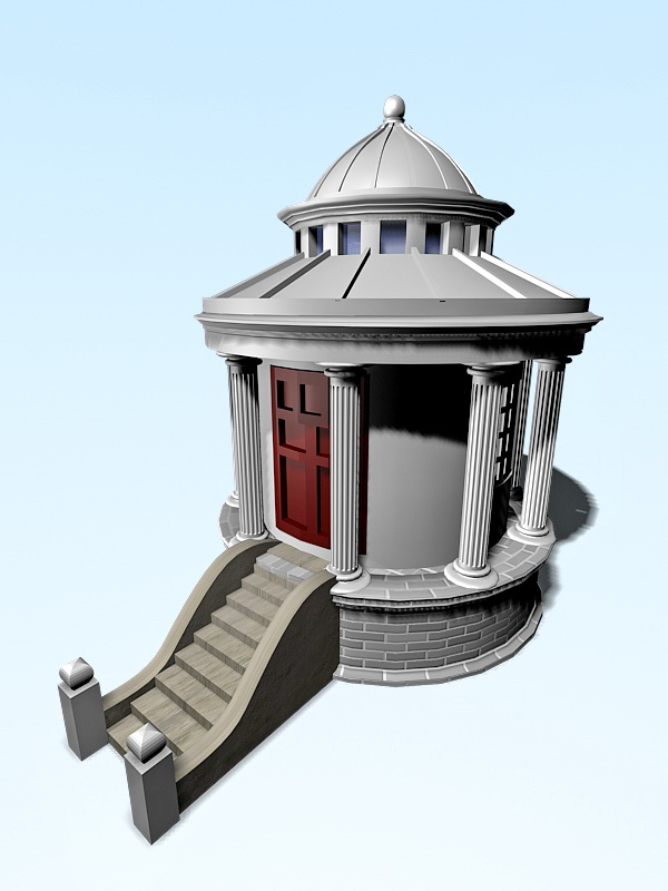 Garden Summer House 3d model download — 3D model download