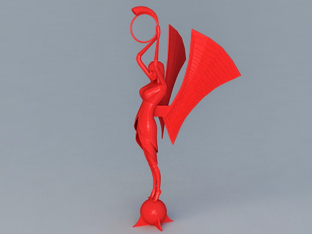 Abstract Woman Figurine 3d model download — 3D model download