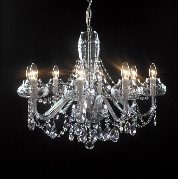 8 Crystal Chandelier Candles 3d model download — 3D model download