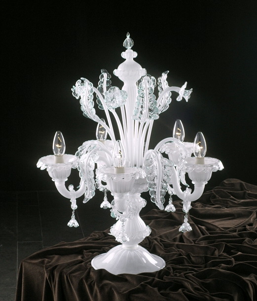 Antique Crystal Chandelier Table Lamp 3d model download — 3D model download