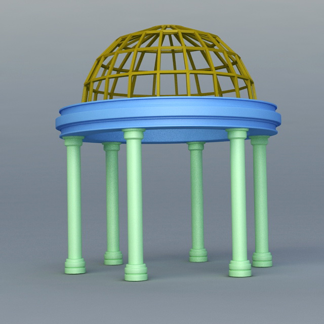 Victorian Style Gazebo 3d model download — 3D model download