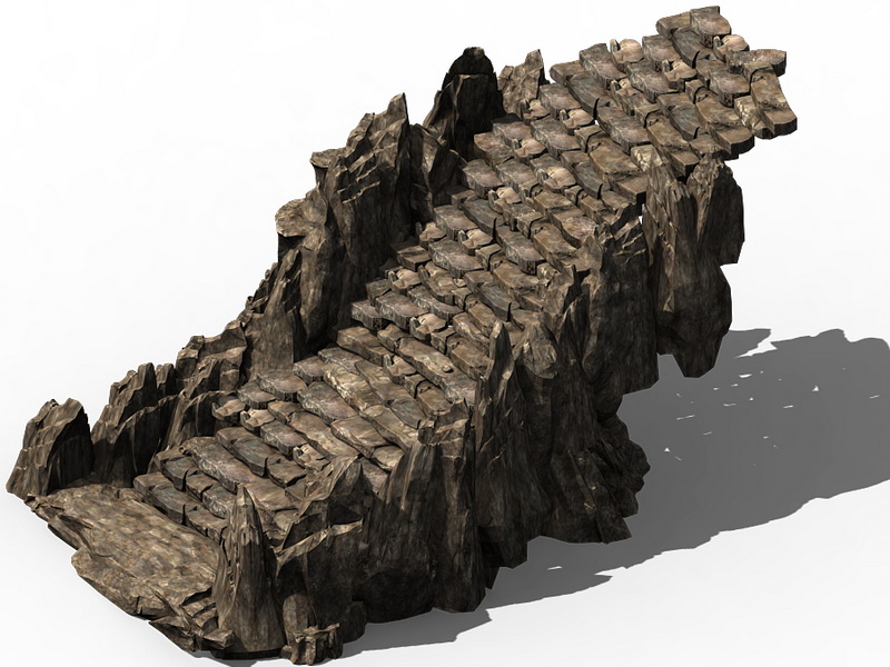 Stone Mountain Stair 3d model download — 3D model download
