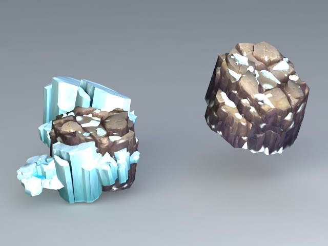 Glacial Snow Field 3d model download — 3D model download