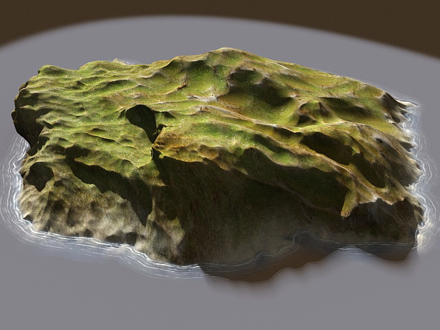 Small Barren Island 3d model download — 3D model download