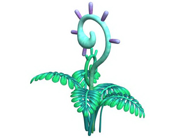 Anime Fern Plant 3d model download — 3D model download