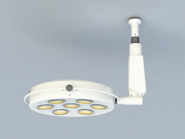 Shadowless Surgical lighting 3d model download — 3D model download