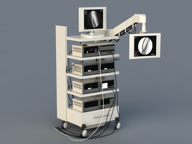 Medical Monitoring Equipment 3d model download — 3D model download