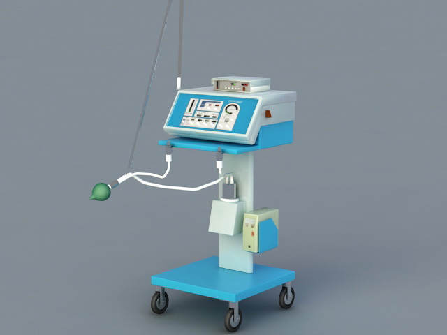 Ventilator Medical Equipment 3d model download — 3D model download