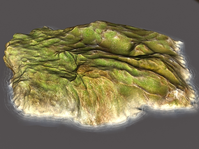 Barren Island 3d model download — 3D model download
