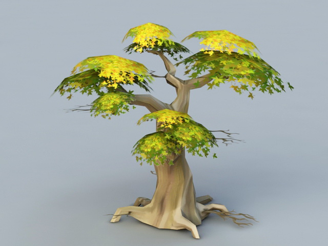 Anime Tree 3d model download — 3D model download