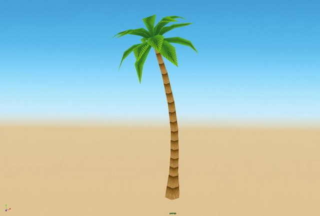 Cartoon Palm Tree 3d model download — 3D model download