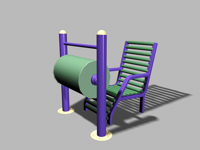 Senior Citizen Playground Equipment 3d model download — 3D model download