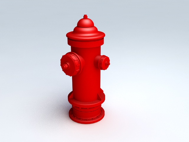 Red Fire Hydrant 3d model download — 3D model download
