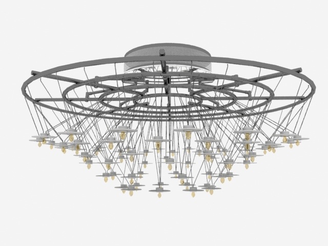 Modern Chandeliers Light Fixtures 3d model download — 3D model download
