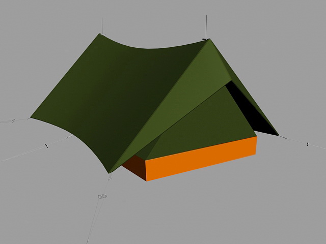 Military Tent 3d model download — 3D model download