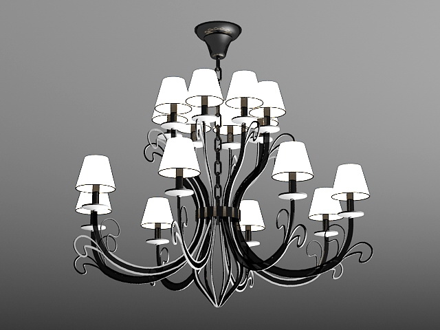 Capella Chandelier 3d model download — 3D model download