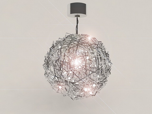 Globe Chandelier 3d model download — 3D model download