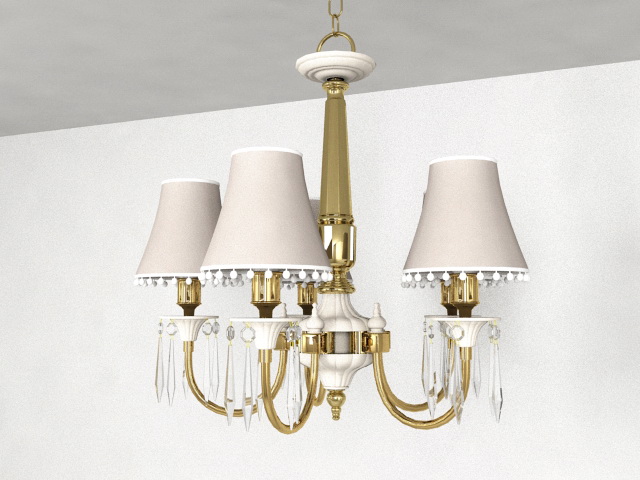 Colonial Chandelier 3d model download — 3D model download