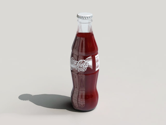 Coca-Cola Glass Bottle 3d model download — 3D model download