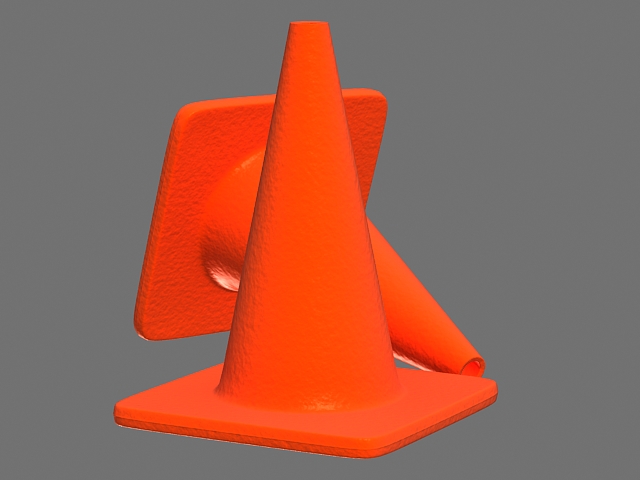 Red Traffic Cone 3d model download — 3D model download