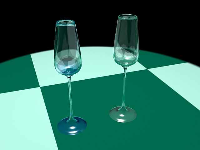 Champagne Glasses 3d model download — 3D model download