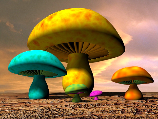 Fantasy Mushroom 3d model download — 3D model download