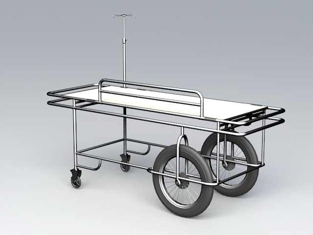 Hospital Stretcher 3d model download — 3D model download