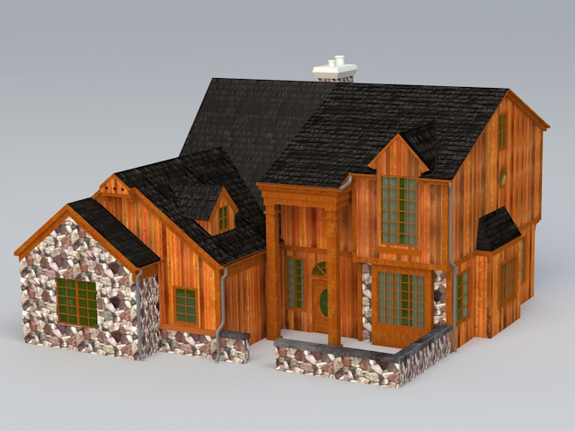 Old Wooden House 3d model download — 3D model download
